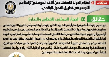 أخبار مصر.. الحكومة تنفى الاستغناء عن آلاف الموظفين بسبب التحول الرقمى