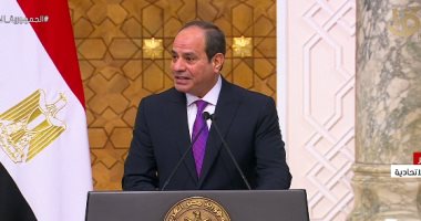 بدء المؤتمر الصحفى المشترك بين الرئيس السيسي ونظيره السنغالى