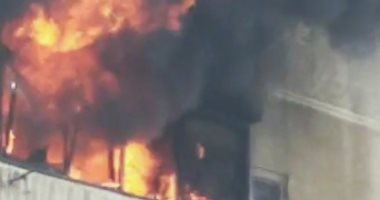 اندلاع حريق ضخم بسوق الأحذية فى طهران.. فيديو