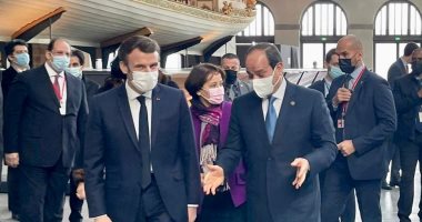 الرئيس السيسي يلتقى نظيره الفرنسى إيمانويل ماكرون