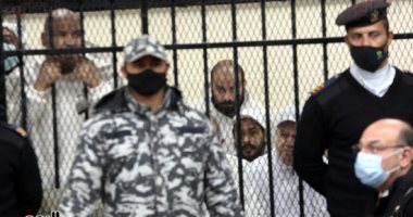 وصول حسن راتب وباقي المتهمين بقضية الآثار الكبرى محكمة الجنايات