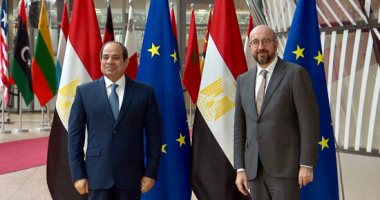 الرئيس السيسى ورئيس المجلس الأوروبى يتوافقان على دعم التسوية السياسية فى ليبيا