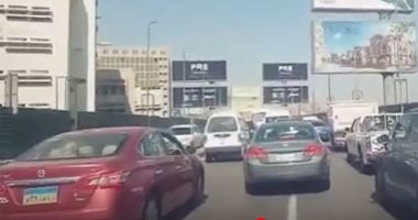 النشرة المرورية.. كثافات متحركة بالمحاور الرئيسية فى القاهرة والجيزة النشرة المرورية.. كثافات متحركة بالمحاور الرئيسية فى القاهرة والجيزة