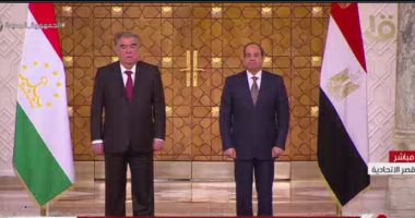 الرئيس السيسي ونظيره الطاجيكستانى يشهدان مراسم توقيع عدد من اتفاقيات التعاون