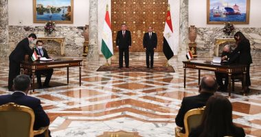 توقيع مذكرات تفاهم واتفاقيات تعاون بين مصر وطاجيكستان.. صور