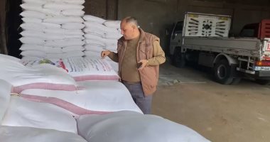 ضبط 88 طنا من الدقيق والزيت والسمن بالوراق تم تخزينها بغرض الاحتكار