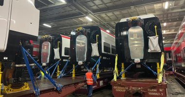 شاهد أول دفعة للقطارات الإسبانية الجديدة قبل وصولها ميناء الإسكندرية شاهد أول دفعة للقطارات الإسبانية الجديدة قبل وصولها ميناء الإسكندرية