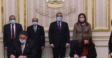 رئيس الوزراء يشهد توقيع بروتوكول تعاون بين العدل والتخطيط بمجالات الحوكمة