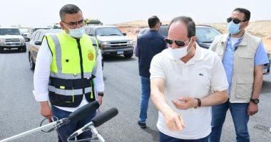 الرئيس السيسي يطمئن على سير العمل فى عدد من الطرق والمحاور بالقاهرة الكبرى