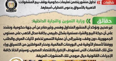 الحكومة: حركة البيع والشراء فى محال الذهب مستمرة بشكل طبيعى دون توقف الحكومة: حركة البيع والشراء فى محال الذهب مستمرة بشكل طبيعى دون توقف