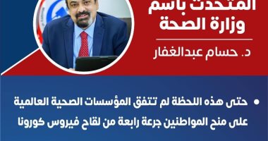 الصحة تحسم مصير الجرعة الرابعة من لقاح كورونا للمواطنين.. اعرف التفاصيل الصحة تحسم مصير الجرعة الرابعة من لقاح كورونا للمواطنين.. اعرف التفاصيل