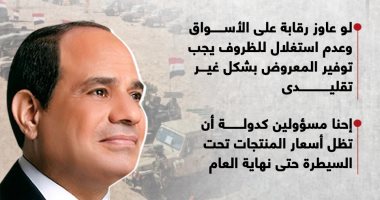 الجيش حارب الإرهاب والتخلف والتردى.. الرئيس يتحدث من "مستقبل مصر" إنفوجراف