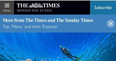 موقع The Times البريطانى يختار المقصد السياحى المصرى ضمن 7مقاصد سياحية