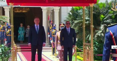 الرئيس السيسي يستقبل نظيره البولندى بقصر الاتحادية وسط مراسم استقبال رسمية الرئيس السيسي يستقبل نظيره البولندى بقصر الاتحادية وسط مراسم استقبال رسمية