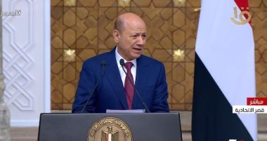 رئيس مجلس القيادة الرئاسي اليمنى: "نتضامن مع حقوق مصر المائية"
