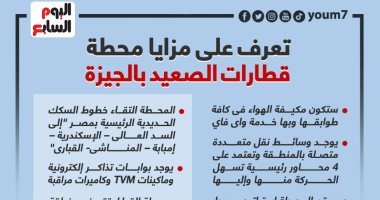 تعرف على مزايا محطة قطارات الصعيد بالجيزة.. إنفوجراف