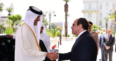 أمير قطر: حريصون على تعظيم الاستثمارات القطرية فى مصر واستغلال الفرص الاستثمارية العريضة