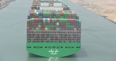 قناة السويس تشهد عبور أكبر سفينة حاويات بالعالم EVER ART فى رحلتها الأولى