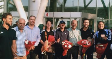 استقبال جماهيرى لأبطال الطائرة والجودو وتنس الطاولة بمطار القاهرة.. صور استقبال جماهيرى لأبطال الطائرة والجودو وتنس الطاولة بمطار القاهرة.. صور