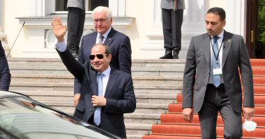 مؤتمر صحفى للرئيس السيسي والمستشار الألمانى بعد قليل
