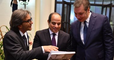 الرئيس الصربى يقيم مأدبة عشاء للرئيس السيسى.. صور