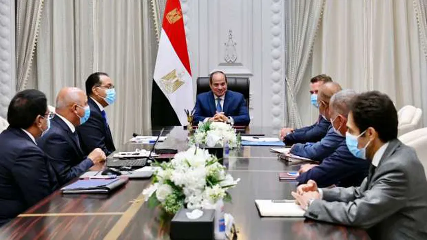 اجتماع  الرئيس السيسى مع رئيس شركة سكك حديد ألمانيا