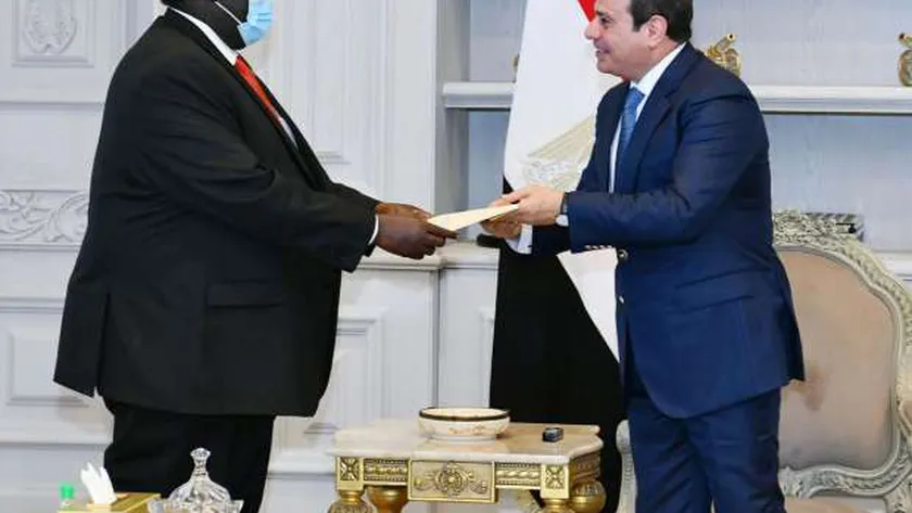 الرئيس السيسي يتسلم رسالة من رئيس جنوب السودان