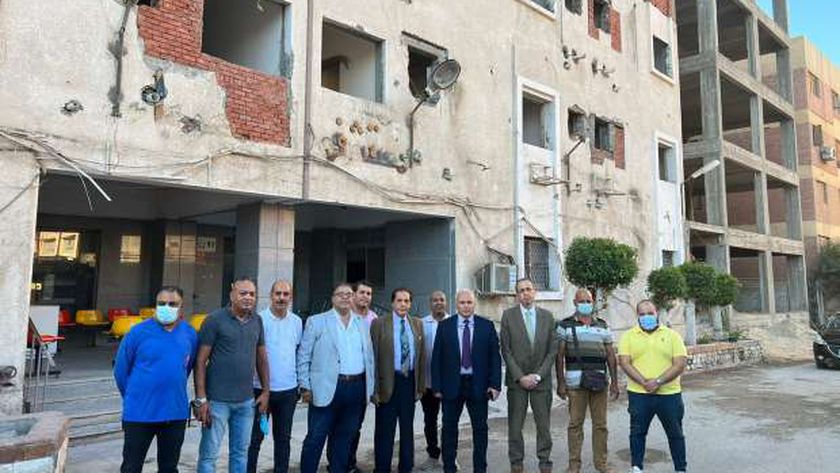 متابعة أعمال تطوير مستشفى الكهرباء بالإسماعيلية