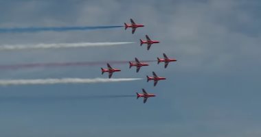 اليوم.. العرض الجوى (Pyramids Air Show 2022) ينطلق فوق الأهرامات