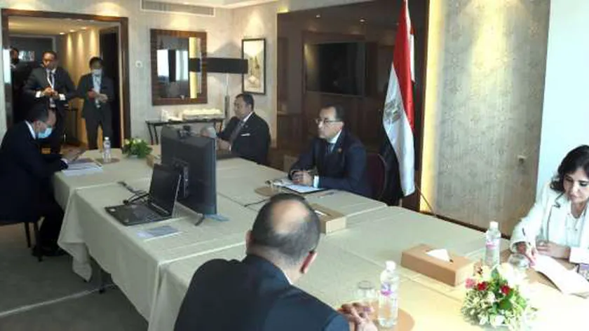 مدبولي خلال مباحثاته مع رئيس الوزراء الياباني