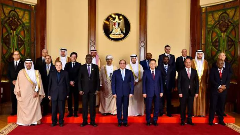 الرئيس عبد الفتاح السيسي  خلال استقباله وزراء الإعلام العرب"