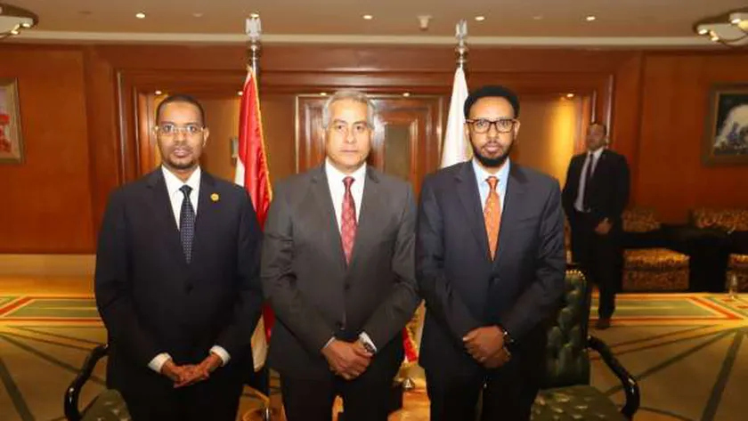 لقطة تذكارية بين الوزيرين المصري والصومالي