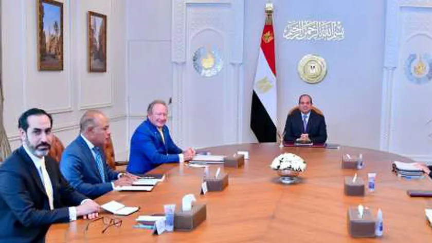 الرئيس السيسي خلال الاجتماع