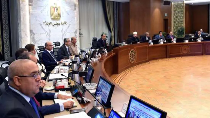 جانب من اجتماع مجلس الوزراء اليوم